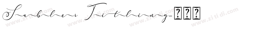 Sabler Titling字体转换